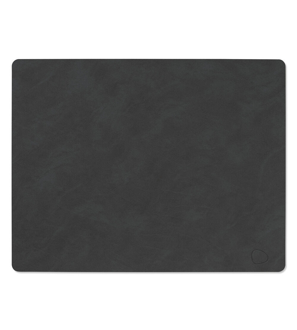 Square L, dækkeserviet - sort